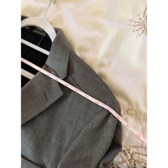 HAGGAR Men's Gray Classic Fit Two-Button Blazer Casual Sport Coat Jacket | 44 - Picture 11 of 13